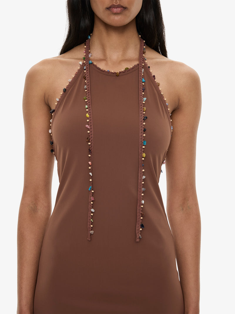Beach Quartz Halter Lycra Dress - Image 2