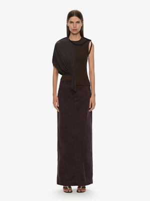 Corduroy Tailored Column Skirt