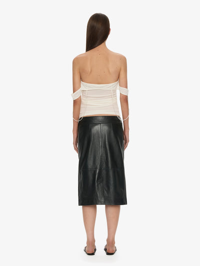 Eddie Leather Skirt