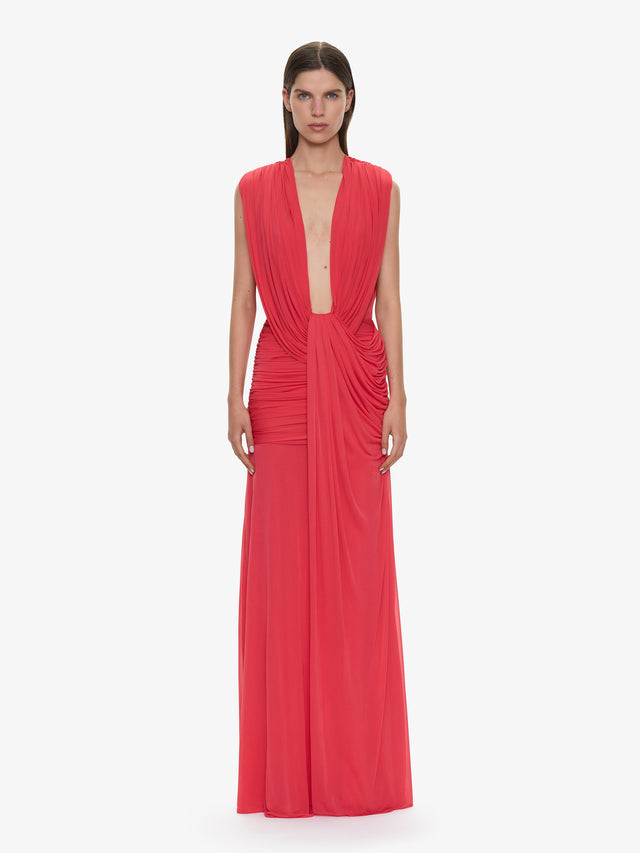 Ripple Drape Gown