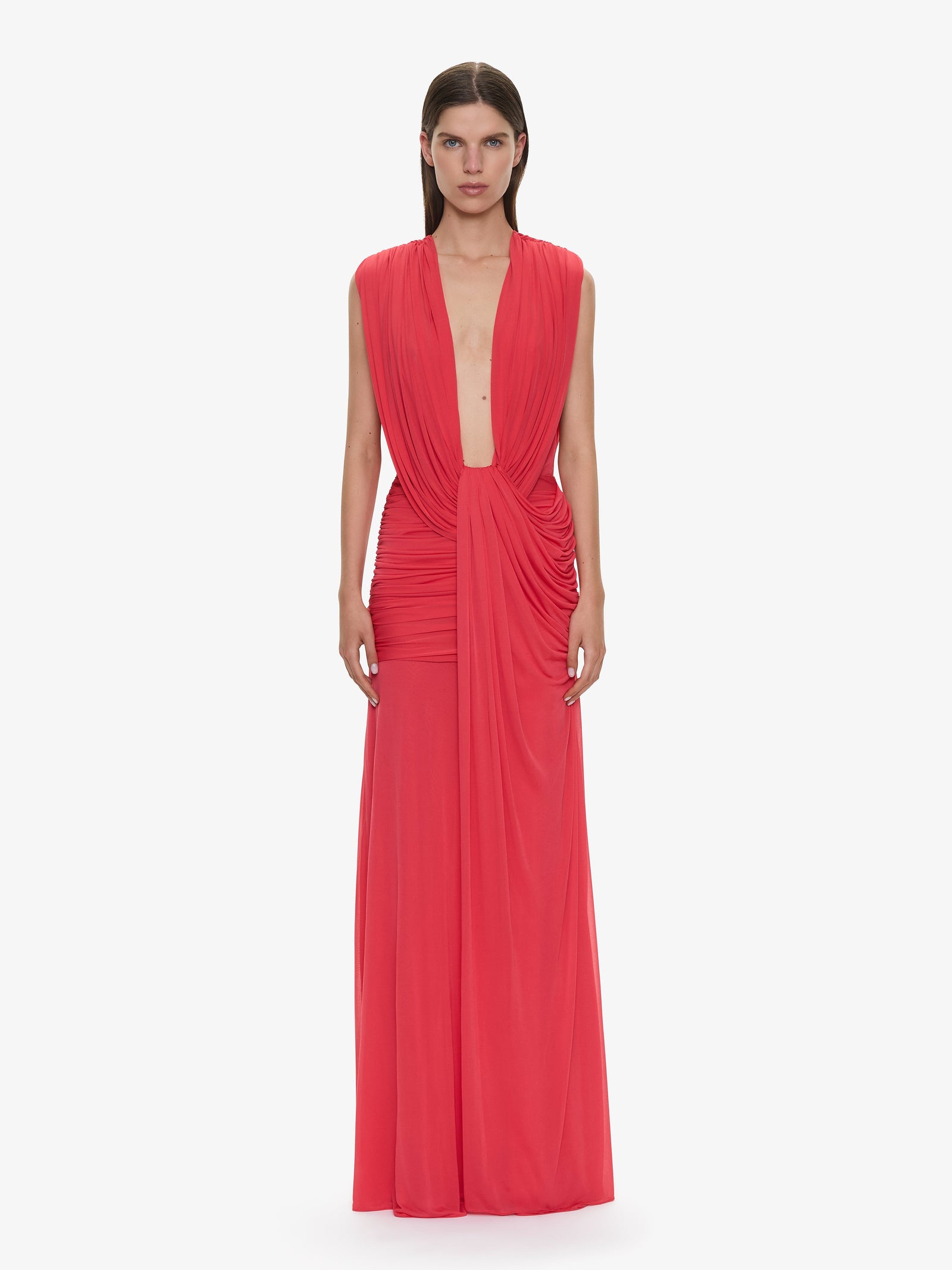 Ripple Drape Gown