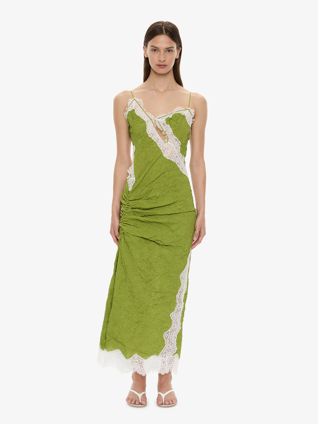 Christopher Esber Crimped Lace Cami Dress in Size 12