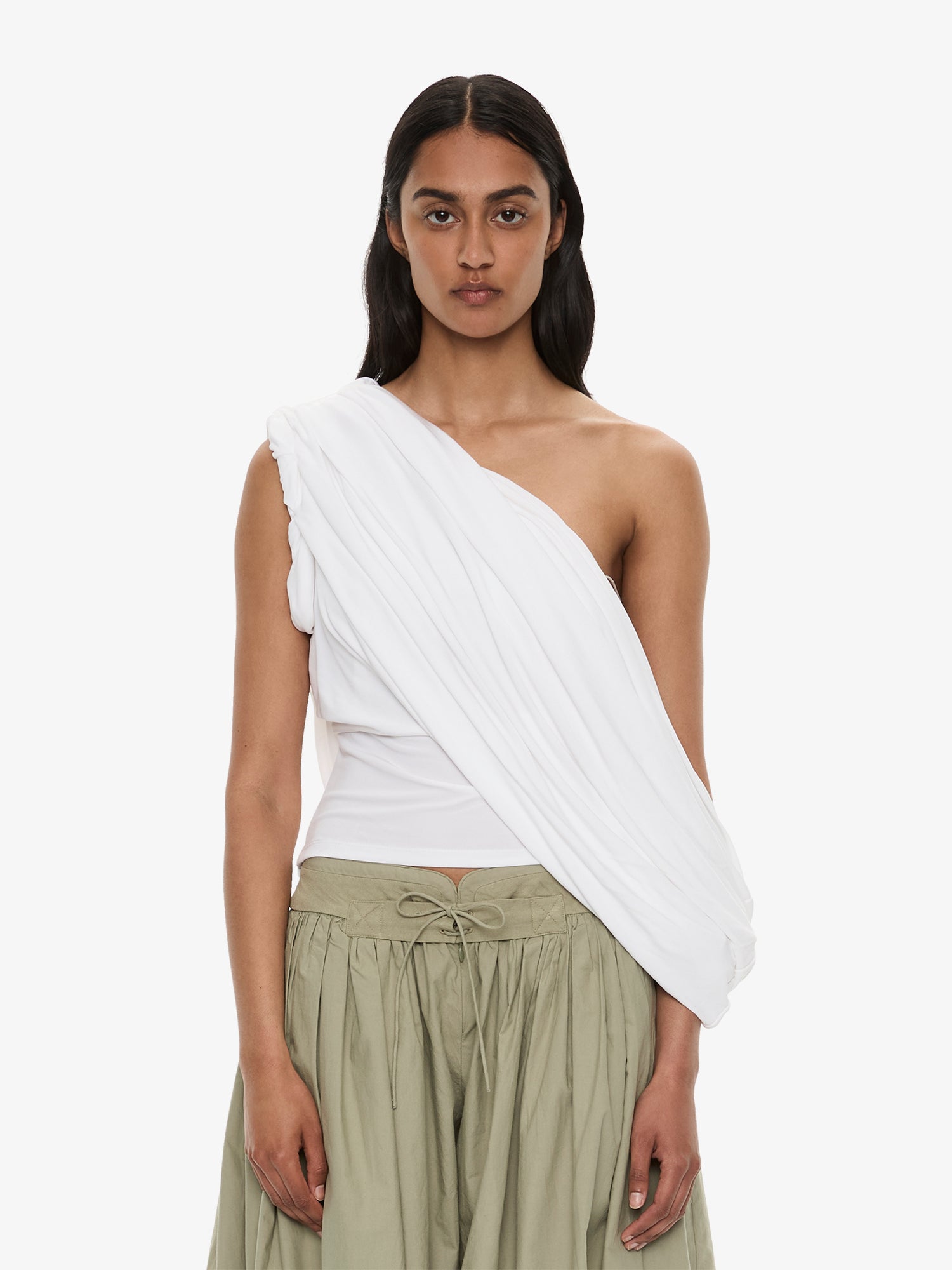 Aiba Draped Jersey Tee