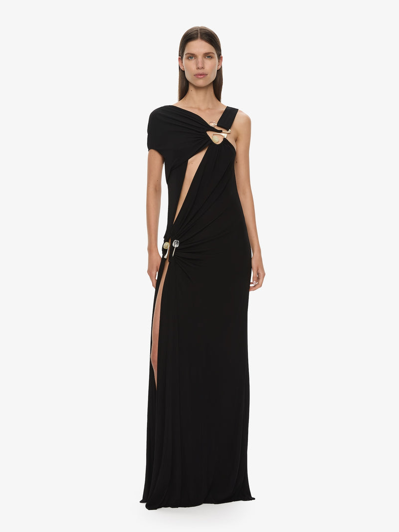 Veer Spiral Crystal Draped Jersey Dress - Image 3