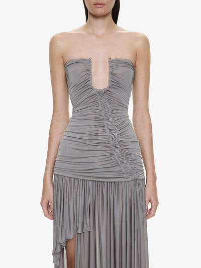 Arced Orion Strapless Gown