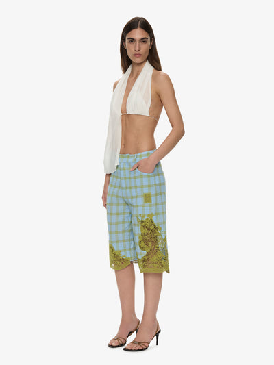 Maya Embroidered Handkerchief Shorts
