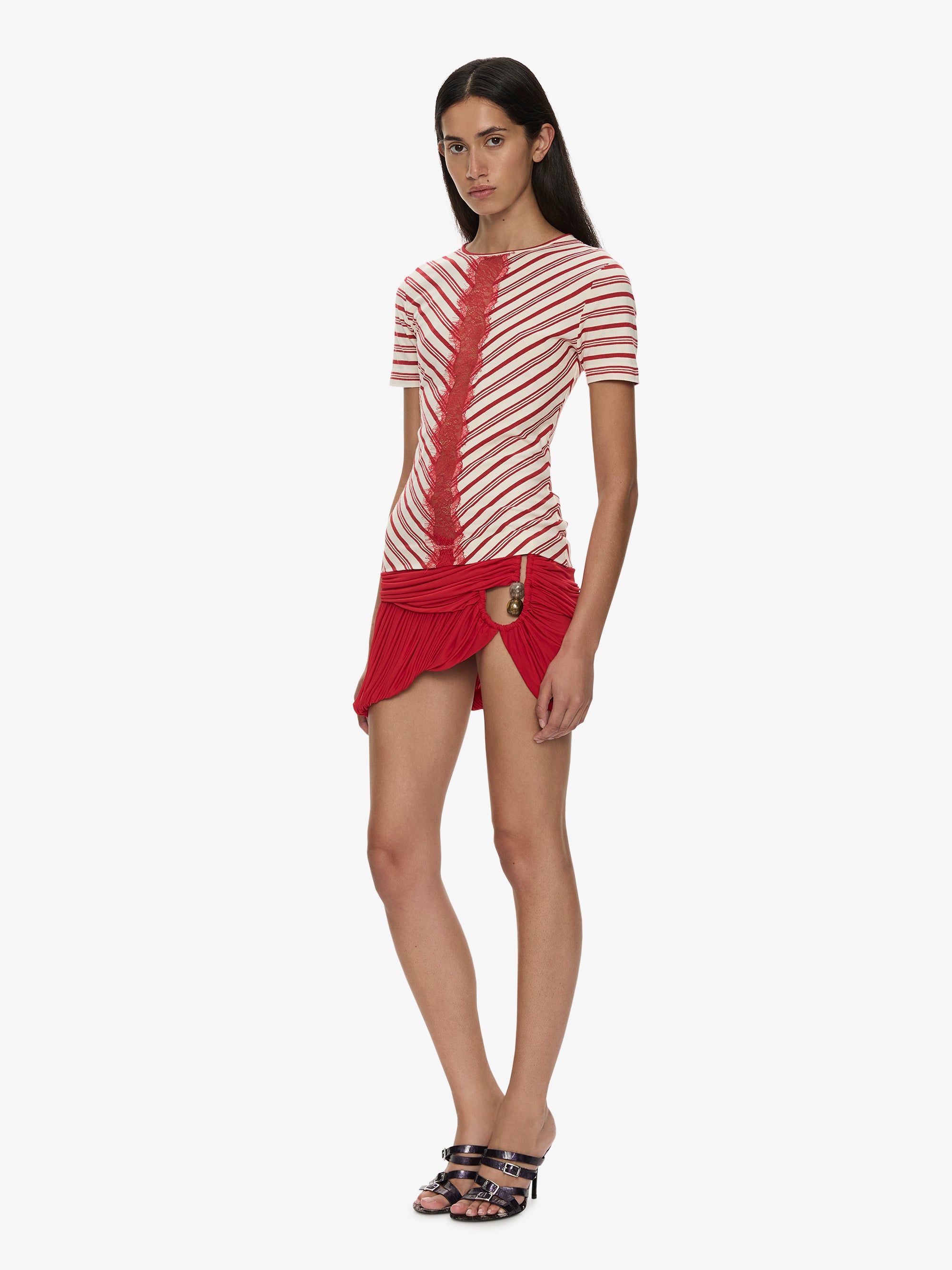 Beach Glass Bubble Mini Skirt