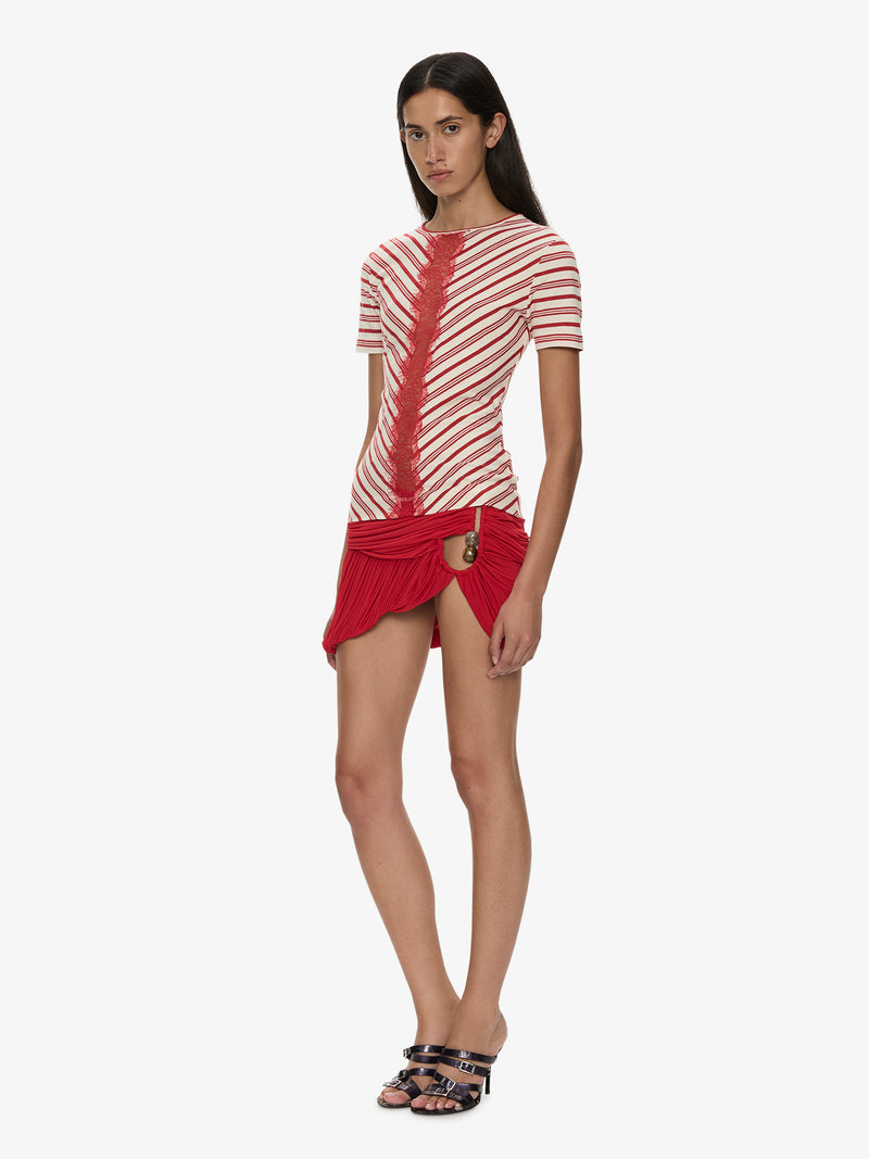 Beach Glass Bubble Mini Skirt - Image 3