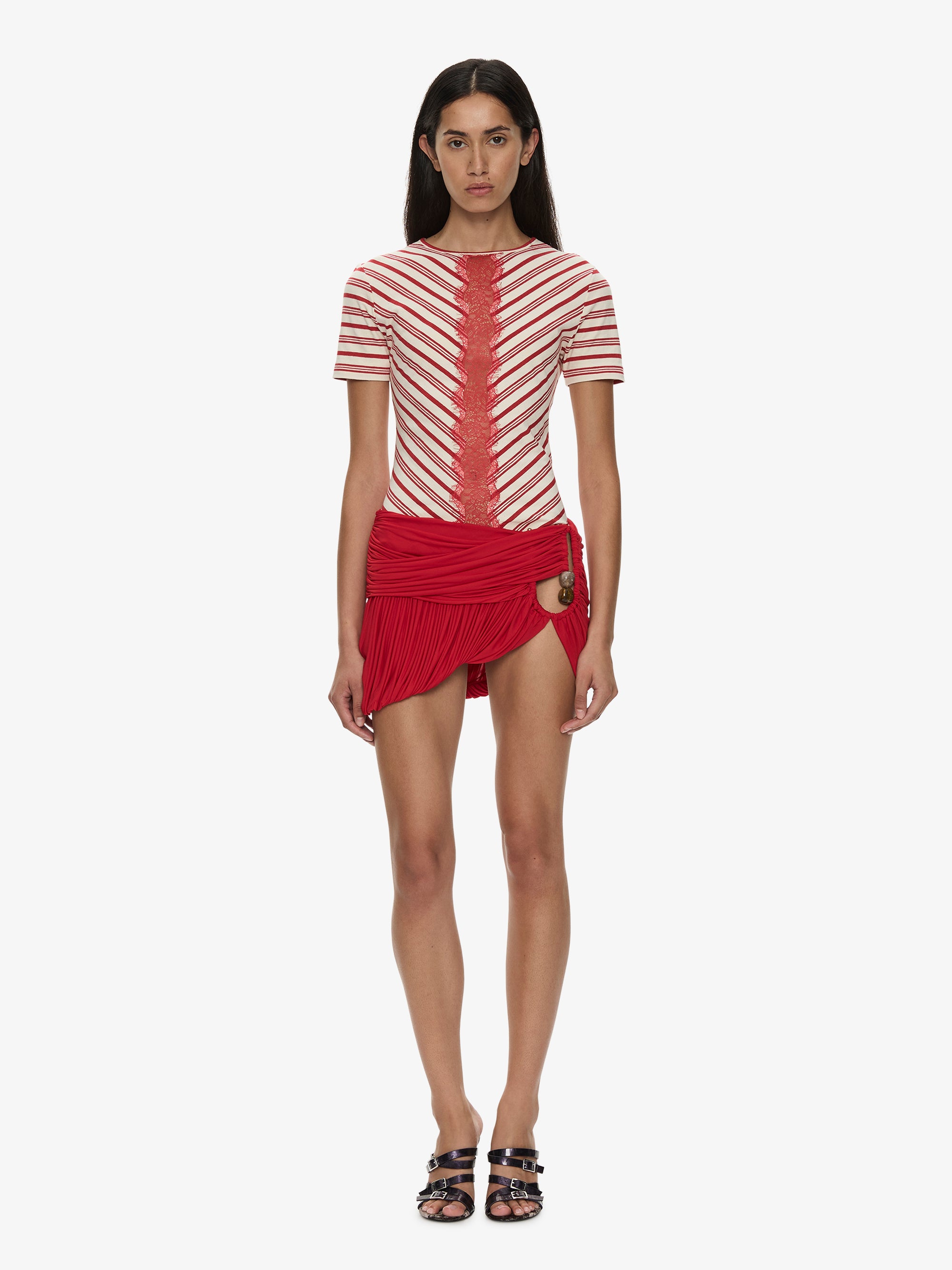 Beach Glass Bubble Mini Skirt