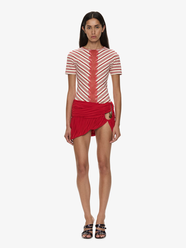 Beach Glass Bubble Mini Skirt