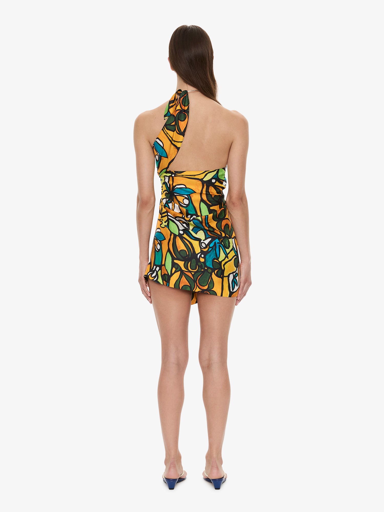 Tropic Nouveau Scarf Mini Dress