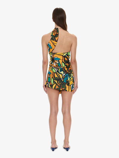 Tropic Nouveau Scarf Mini Dress