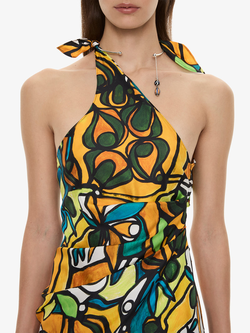 Tropic Nouveau Scarf Mini Dress - Image 2