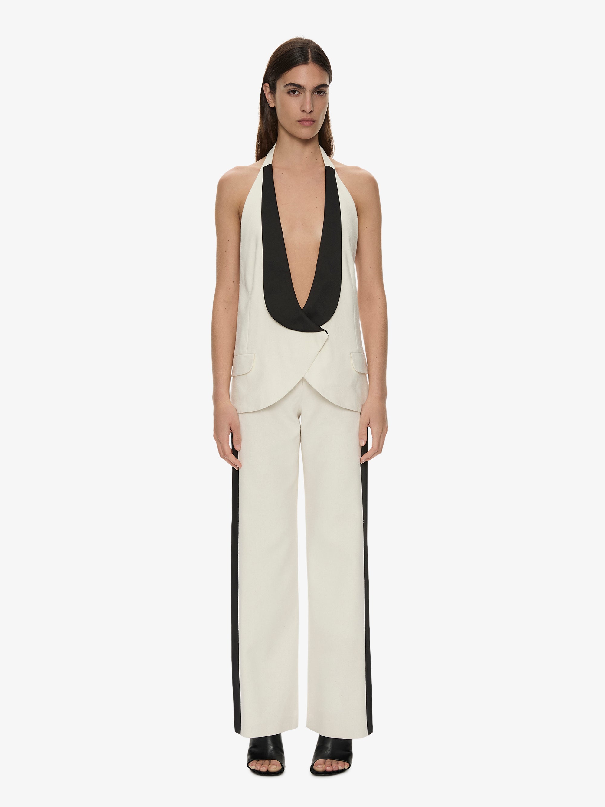 Tuxedo Contrast Silk Trouser