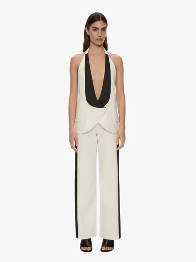 Tuxedo Contrast Silk Trouser