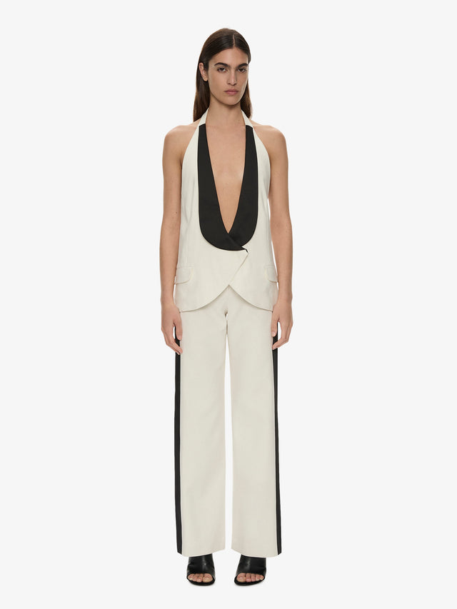 Tuxedo Contrast Silk Vest