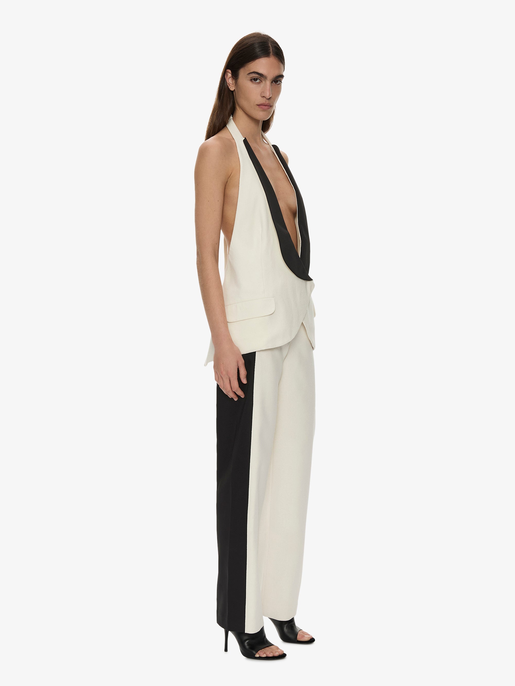 Tuxedo Contrast Silk Trouser