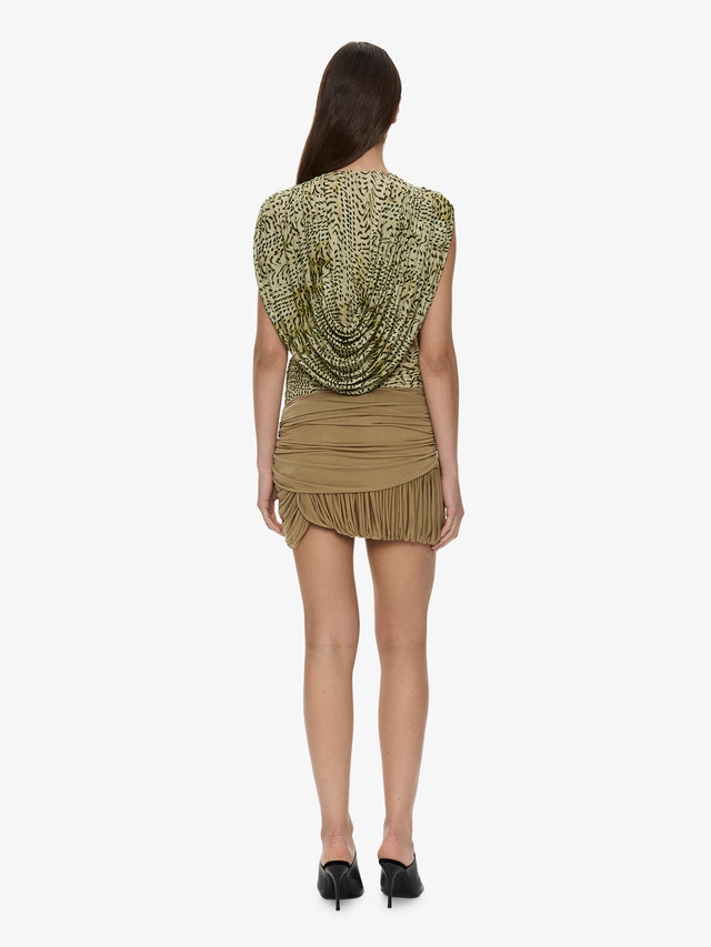 Beach Glass Bubble Mini Skirt