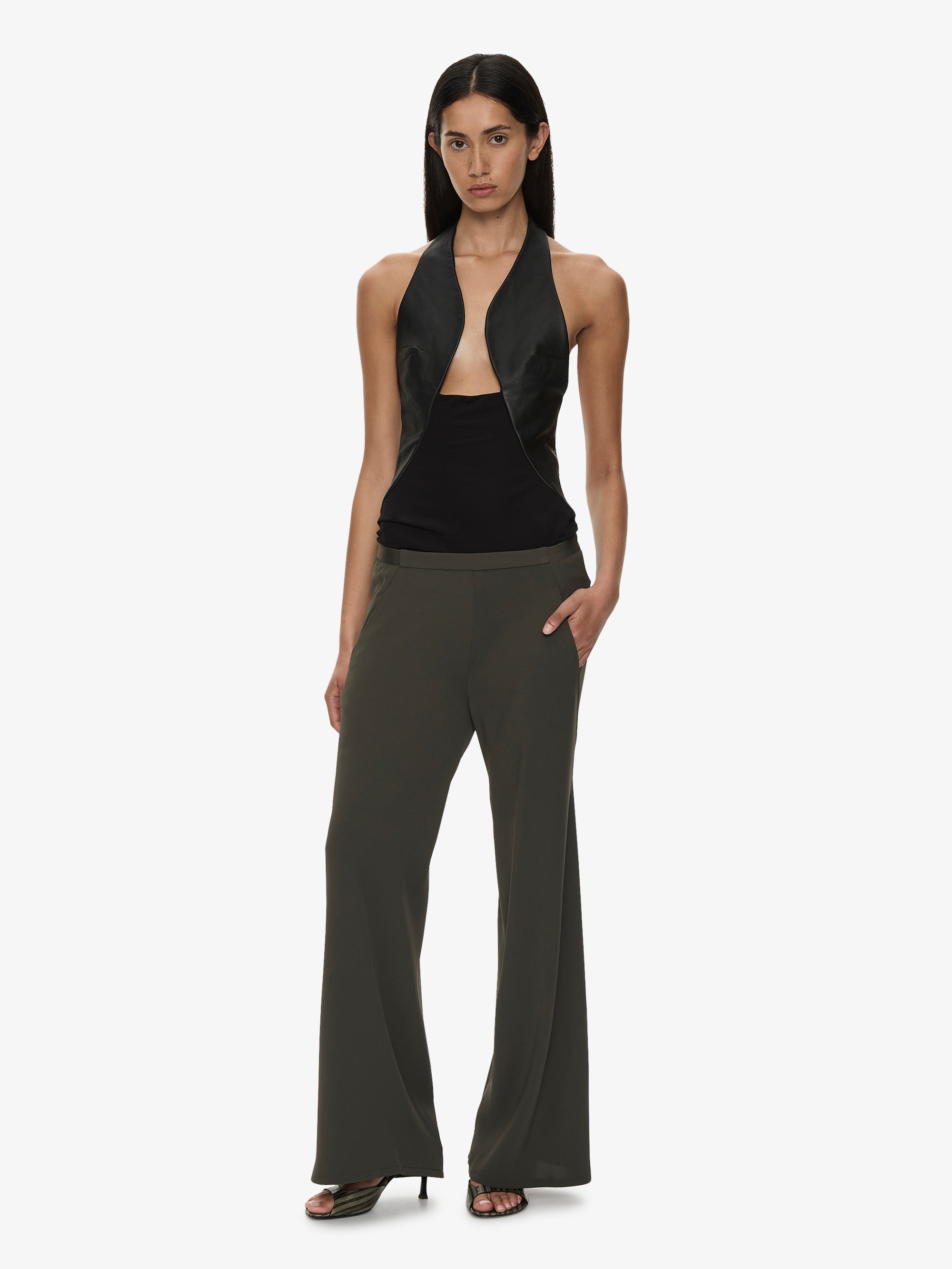 Bias Crepe Trouser
