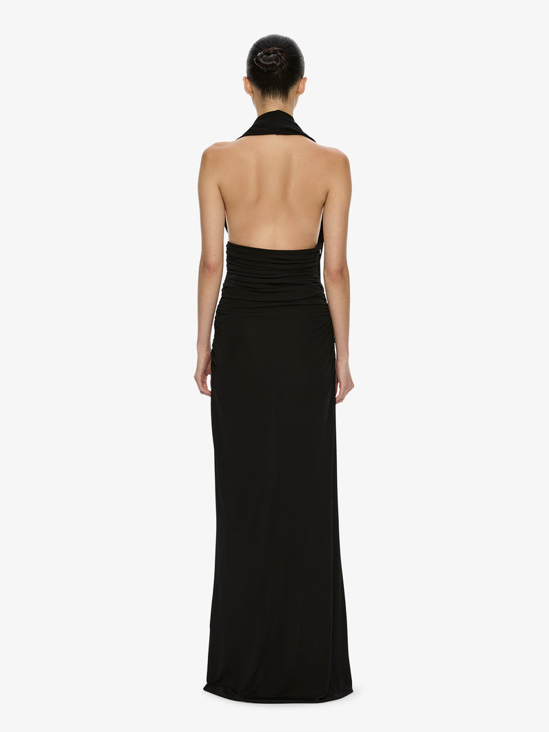 Draped Cummerbund Jersey Dress - Image 4