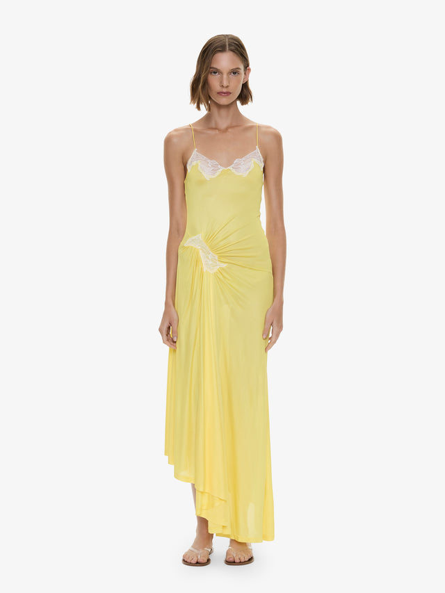 Delphin Lace Rib Cami Dress