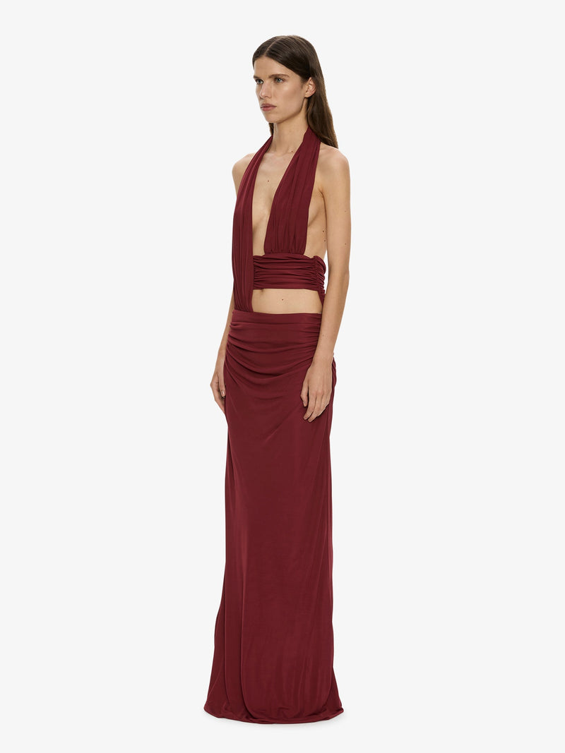 Draped Cummerbund Jersey Dress - Image 3