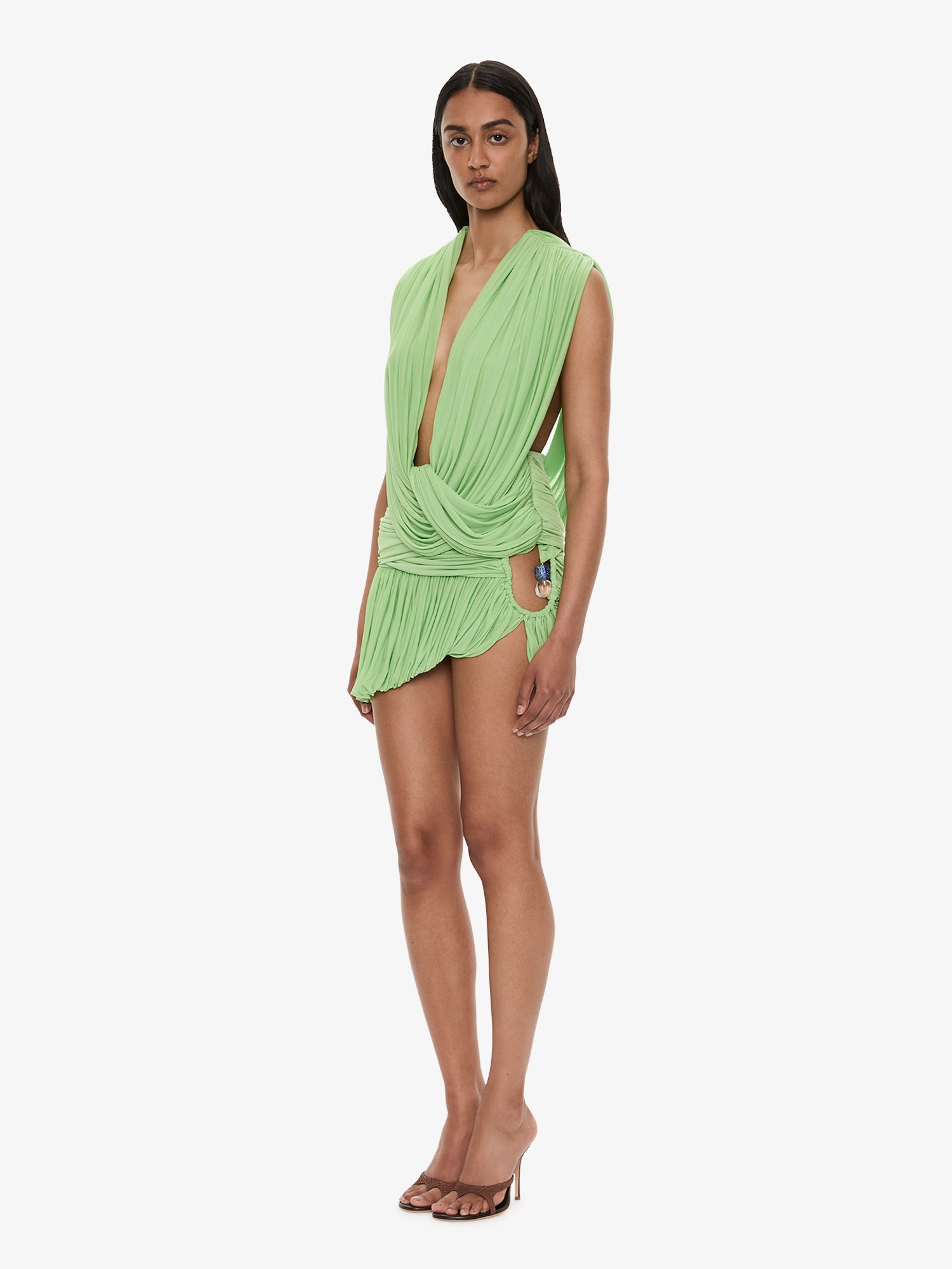 Beach Glass Bubble Mini Skirt