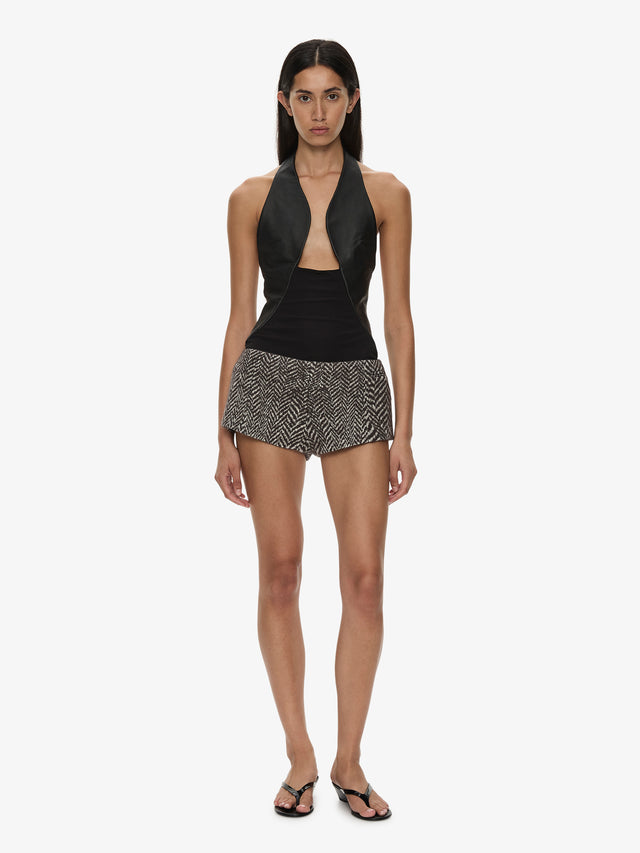 Warped Herringbone Tailored Short