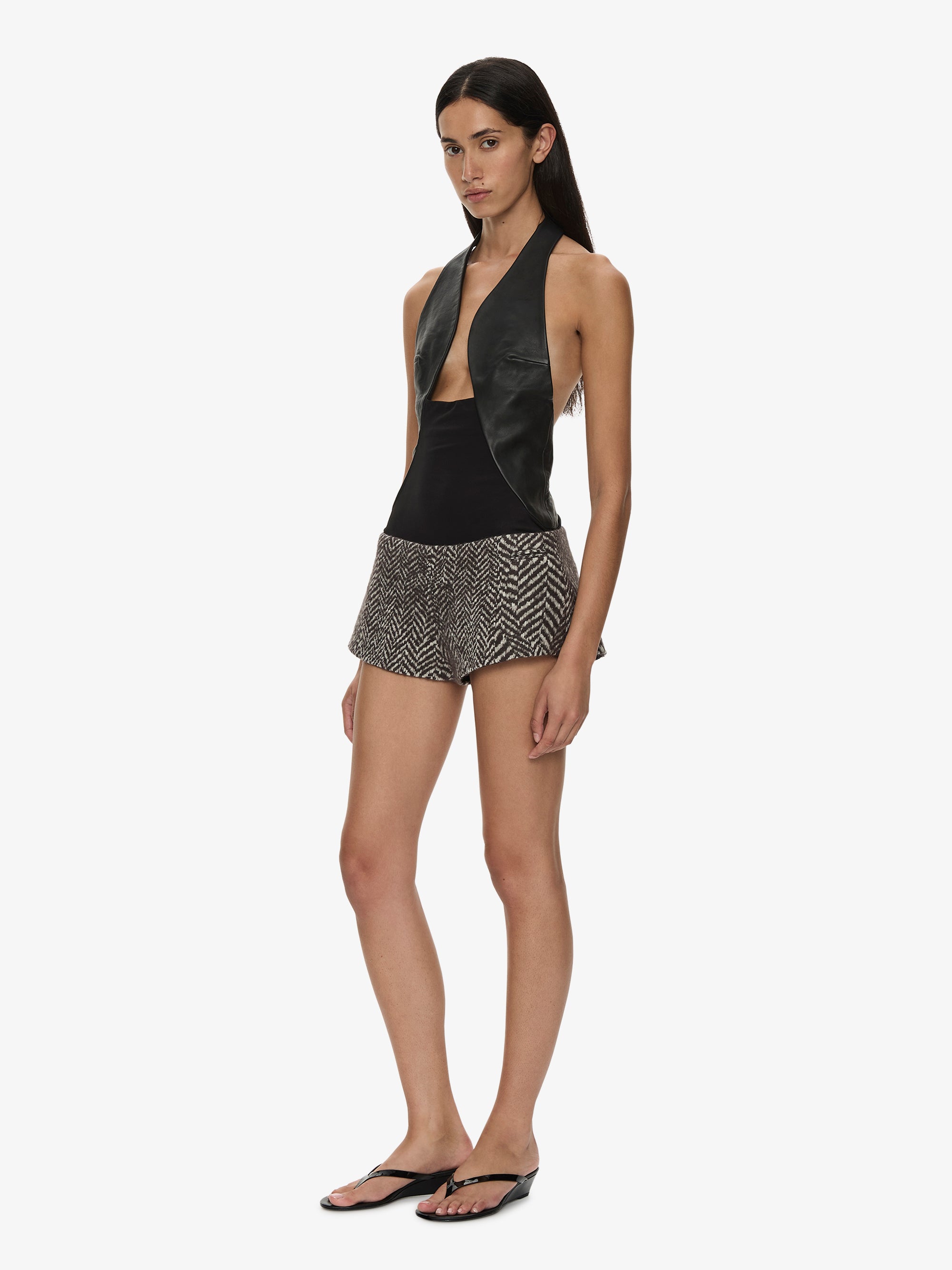 Warped Herringbone Tailored Short