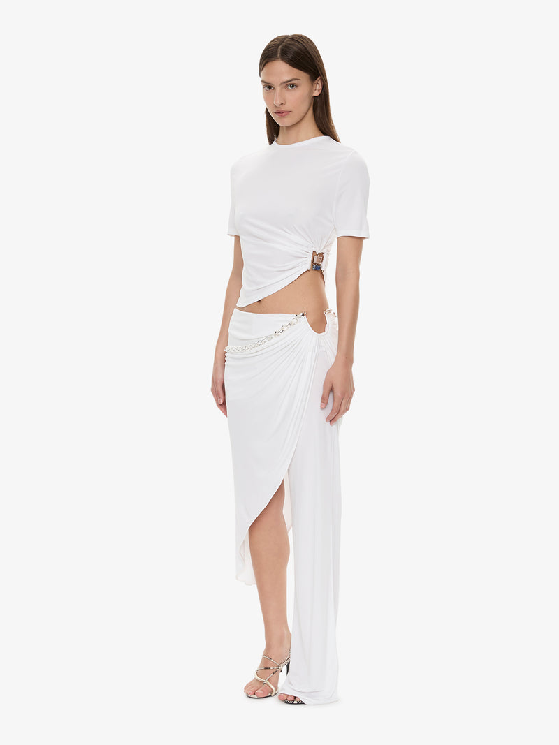 Crystal Cable Chain Draped Skirt Trouser - Image 2