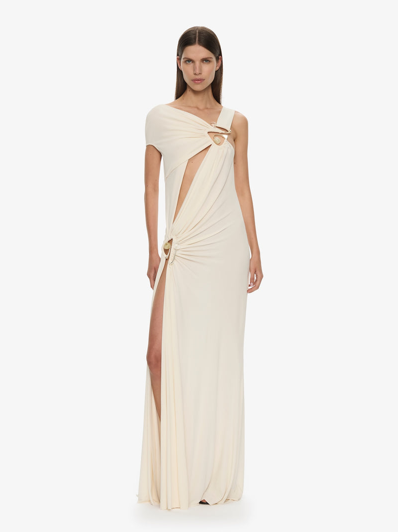 Veer Spiral Crystal Draped Jersey Dress - Image 3