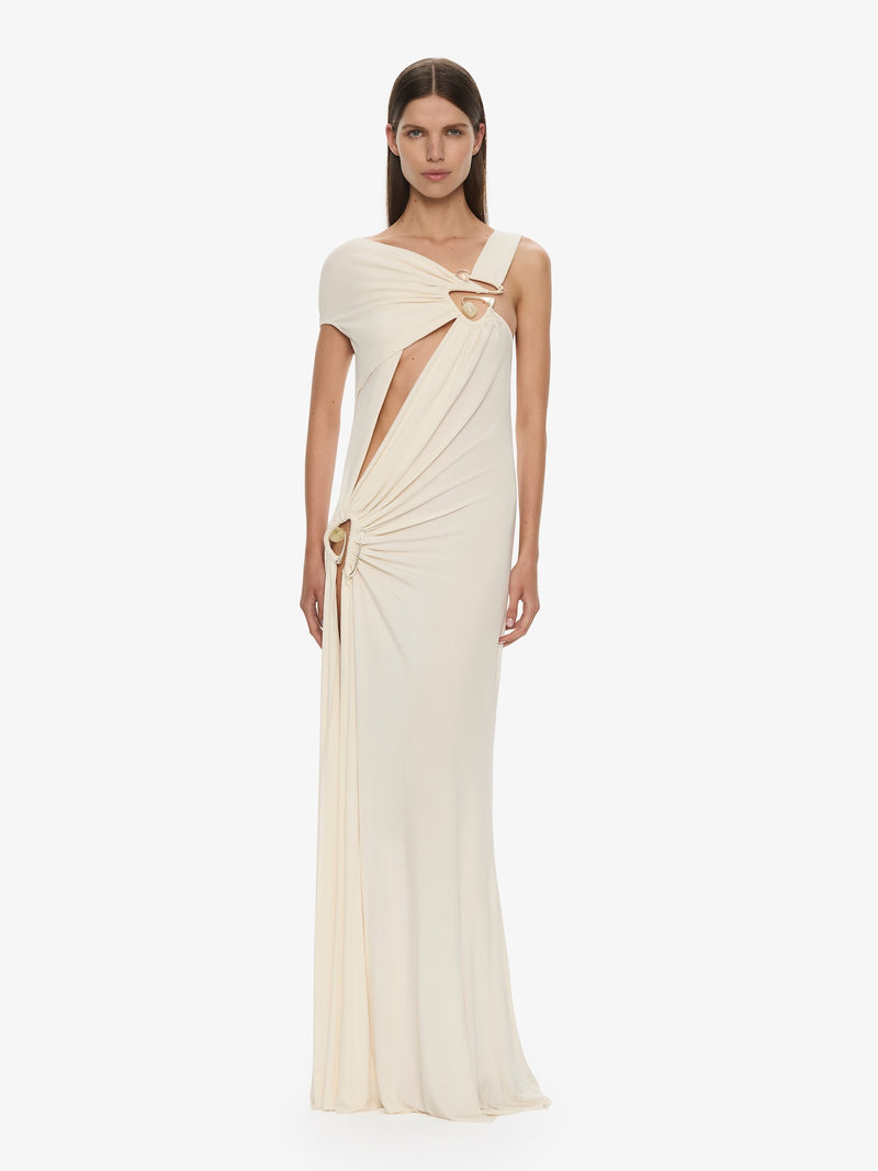Veer Spiral Crystal Draped Jersey Dress - Image 1