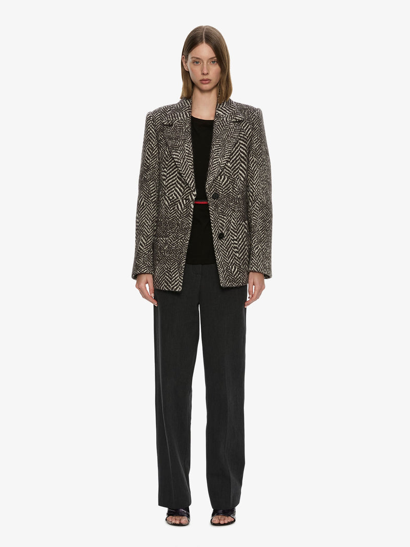 Warped Herringbone Peacoat - Image 2