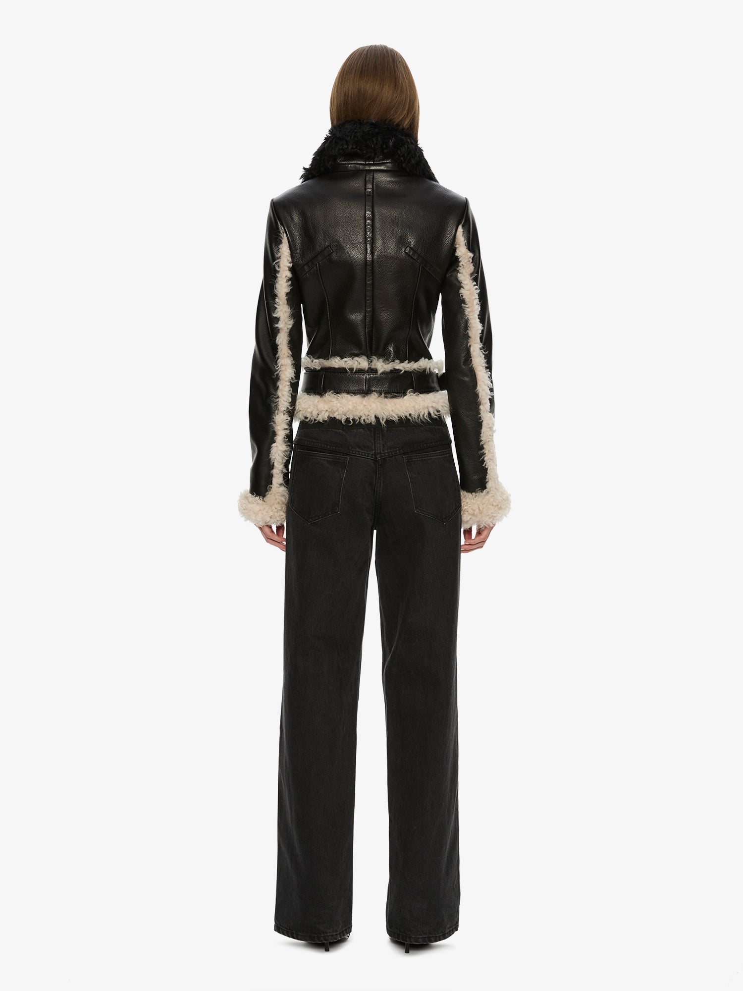 Tyler Shearling Biker Jacket