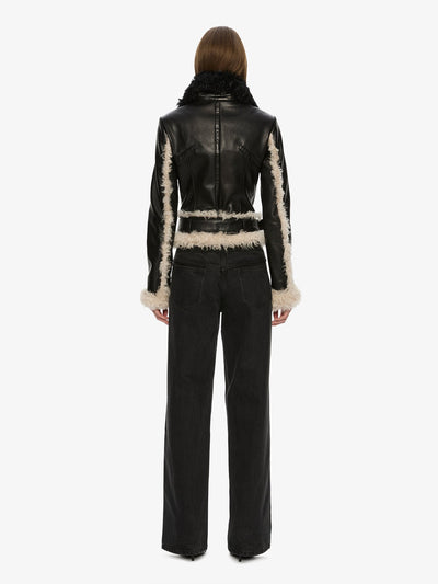 Tyler Shearling Biker Jacket
