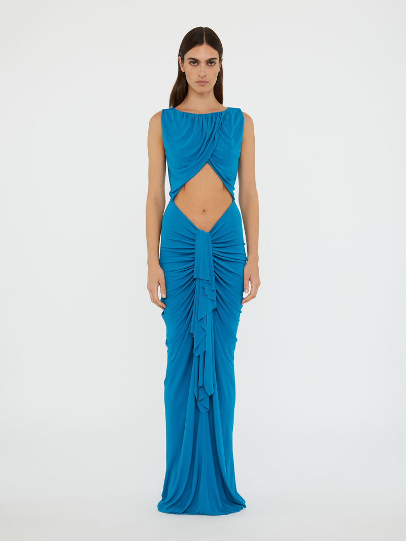Bateau Drape Disconnect Tank Dress