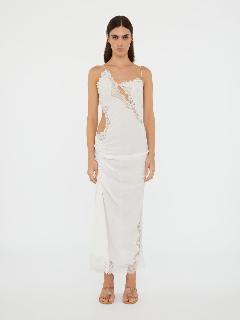 Crimped Lace Cami Dress - Image 1