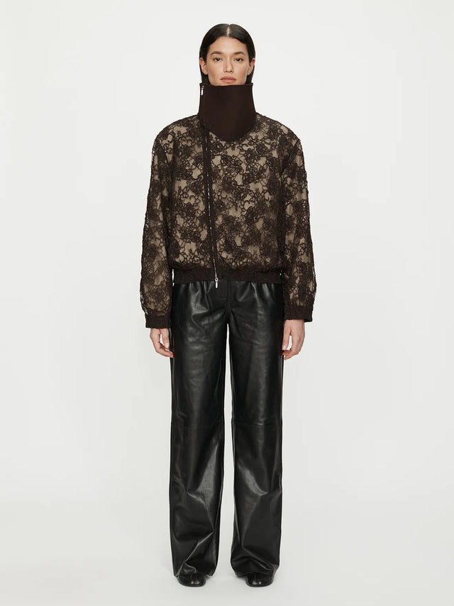 Mahara Lace Bomber Jacket