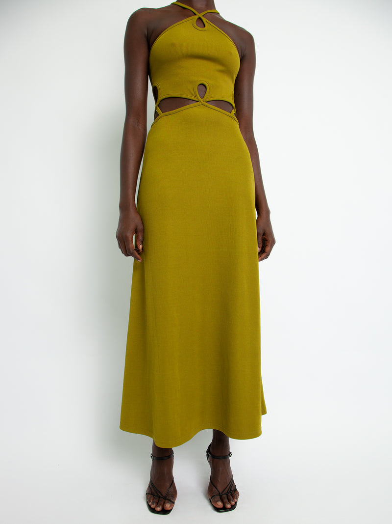 Loophole Cutaway Sleeveless Dress Lizard - Image 5